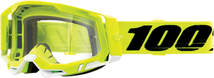Racecraft 2 Goggles - Fluo Yellow - Clear - Lutzka's Garage