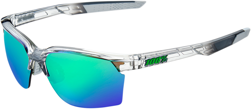 Sportcoupe Sunglasses - Gray - Green Mirror - Lutzka's Garage