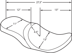 Low Touring Seat - Diamond - Yaffe Tanks - FL 08-22