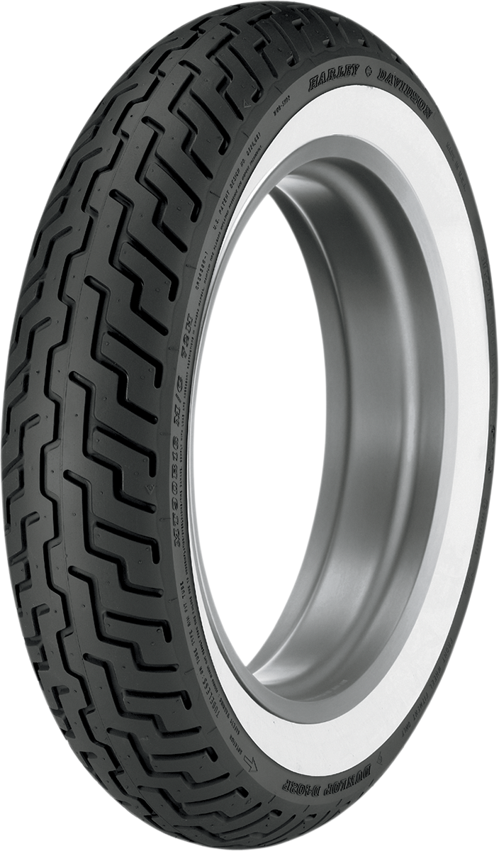 Tire - D402 - MT90-16 - Wide Whitewall - Front