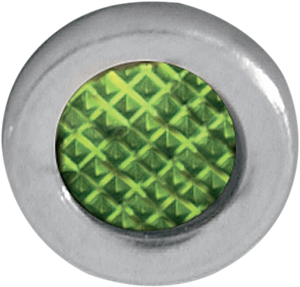 Snap-In Indicator Light - Green - Stainless Steel Bezel - Lutzka's Garage