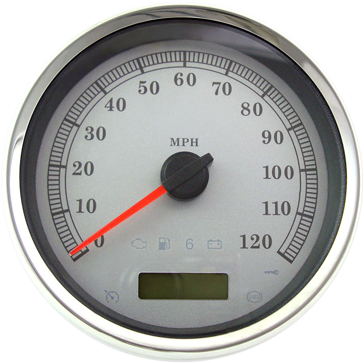 Electronic Speedometer - Silver - 120 MPH - Lutzka's Garage