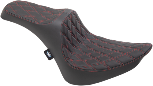 Predator III Seat - Double Diamond - Red Stitching - FXST/FLST 84-99