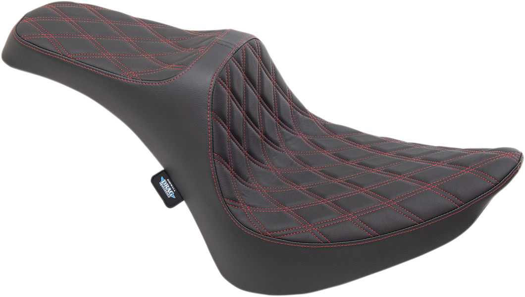 Predator III Seat - Double Diamond - Red Stitching - FXST/FLST 84-99