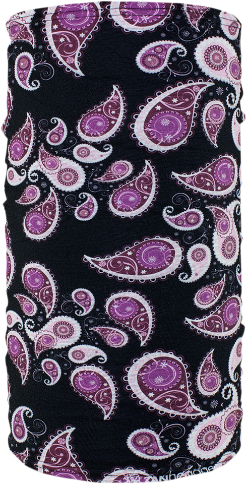 Lined Motley Tube - Purple Paisley - Lutzka's Garage