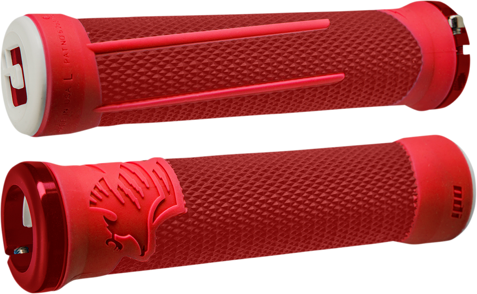 AG-2 MTB Grips - Red/Fire Red - Lutzka's Garage