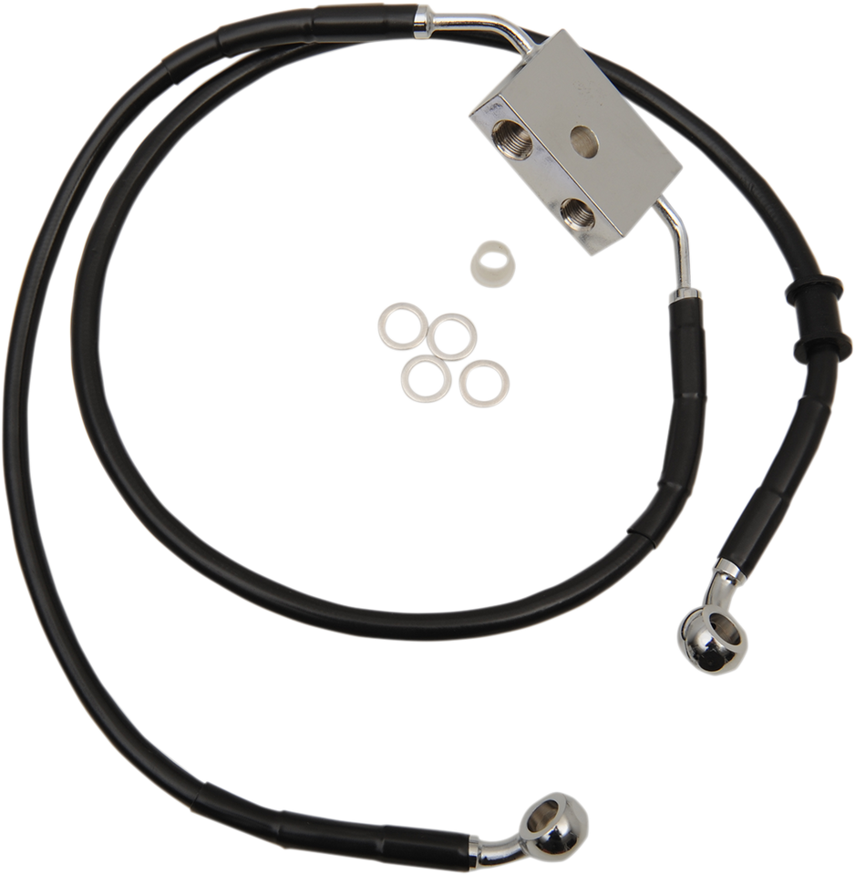 Brake Line - Front - +10" - Black - XL - Lutzka's Garage