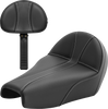 Dominator Seat - w/ Backrest - Black w/ Silver Stitching - XL 04-22