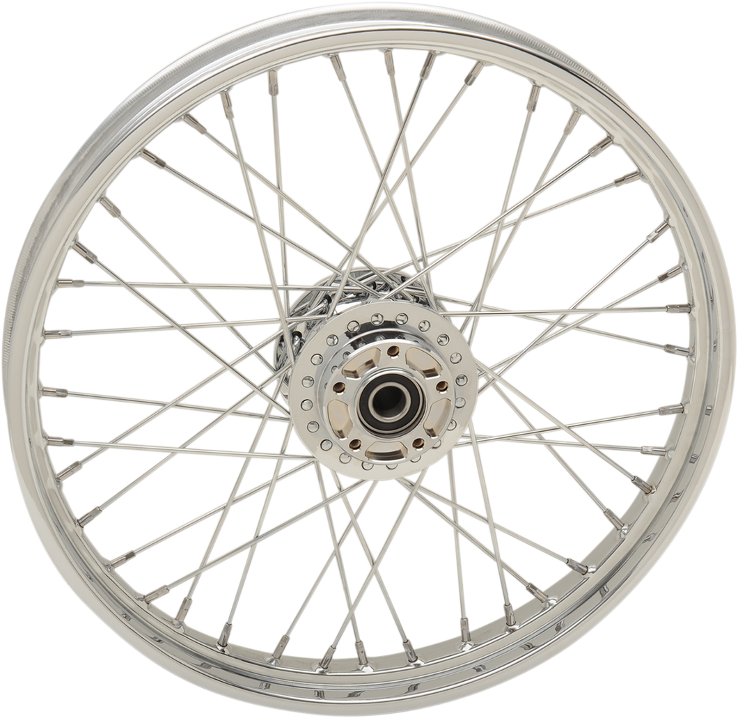 Wheel - Laced - 40 Spoke - Front - Chrome - 21x2.15 - 08-17 FXD - Lutzka's Garage