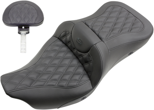 Heated Lattice Stitched Road Sofa Seat - With Backrest