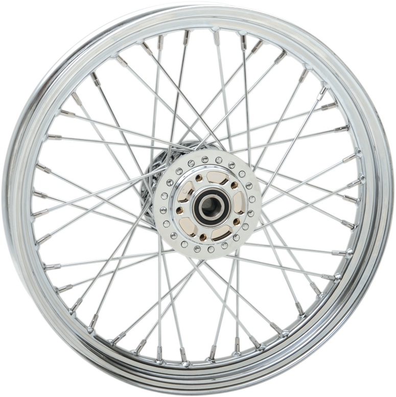 Wheel - Laced - 40 Spoke - Front - Chrome - 19x2.5 - 04-05 FXD - Lutzka's Garage