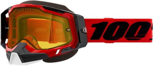 Racecraft 2 Snow Goggles - Red - Yellow - Lutzka's Garage