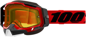 Racecraft 2 Snow Goggles - Red - Yellow - Lutzka's Garage