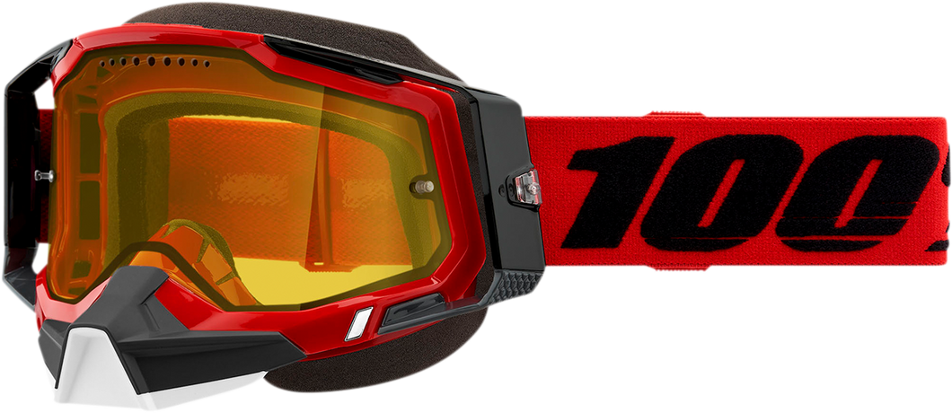Racecraft 2 Snow Goggles - Red - Yellow - Lutzka's Garage