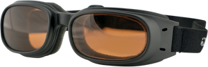 Piston Goggles - Matte Black - Amber - Lutzka's Garage