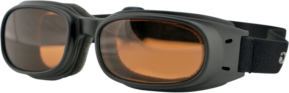 Piston Goggles - Matte Black - Amber - Lutzka's Garage