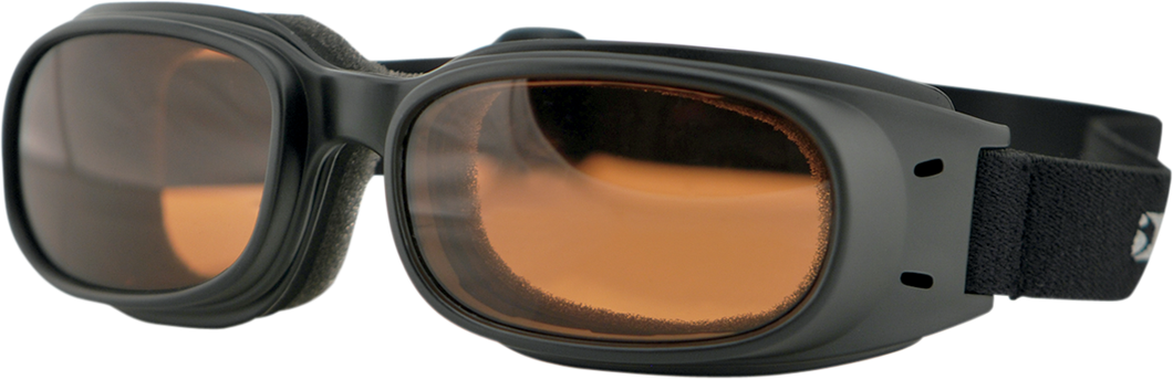 Piston Goggles - Matte Black - Amber - Lutzka's Garage