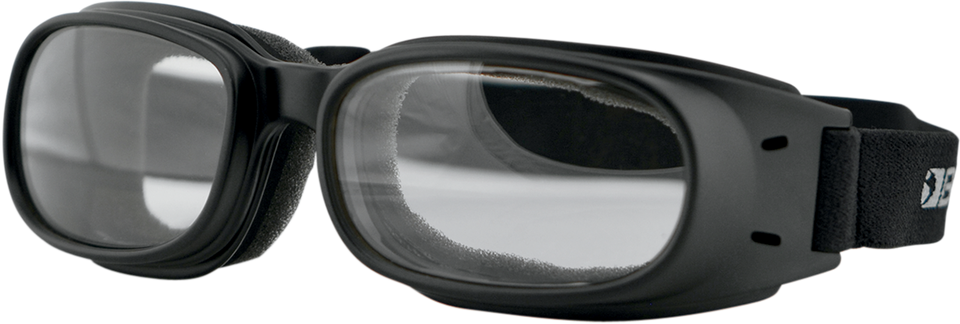 Piston Goggles - Matte Black - Clear - Lutzka's Garage