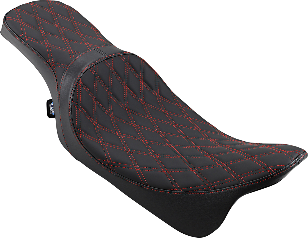 Predator 2-Up Seat - Double Diamond - Red Stitching - FL 08-22