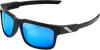 Type-S Sunglasses - Black - Blue Mirror - Lutzka's Garage