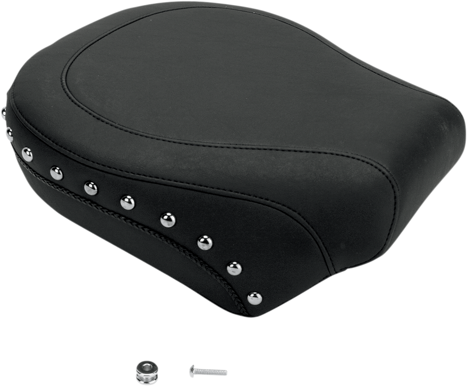 Wide Pillion Seat - Studded - Softail 06-10