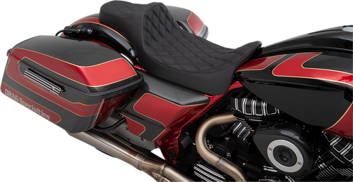 Predator III Seat - Extended - Double Diamond - Black Stitching - FL 08-22