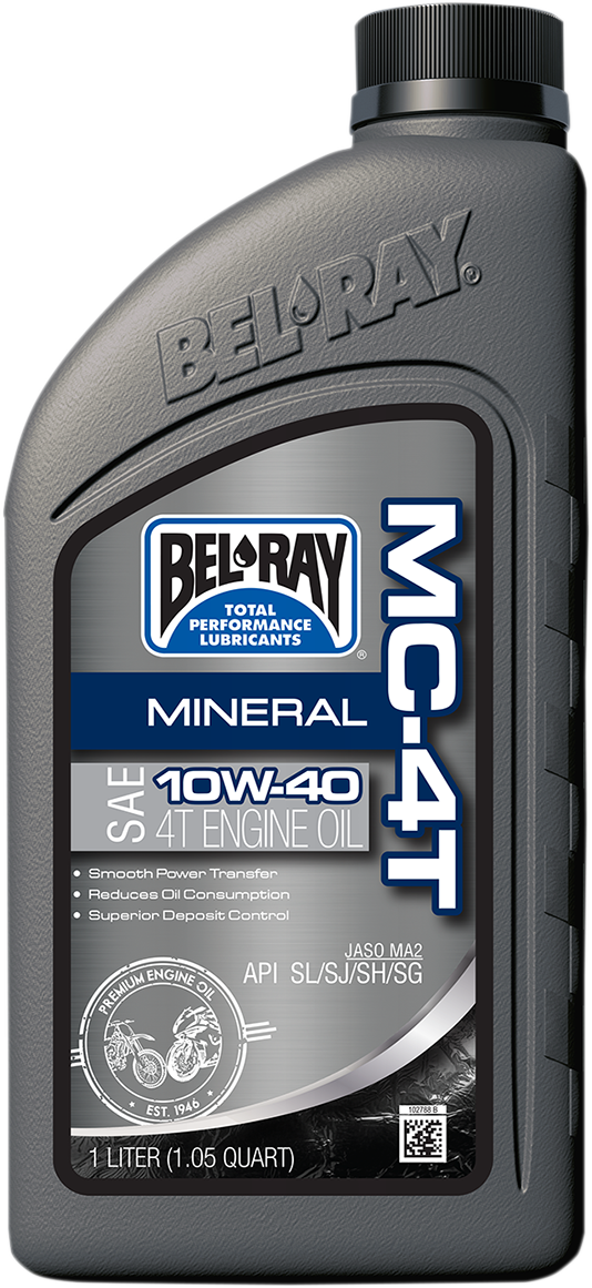 MC-4T Mineral Oil - 10W-40 - 1 L - Lutzka's Garage