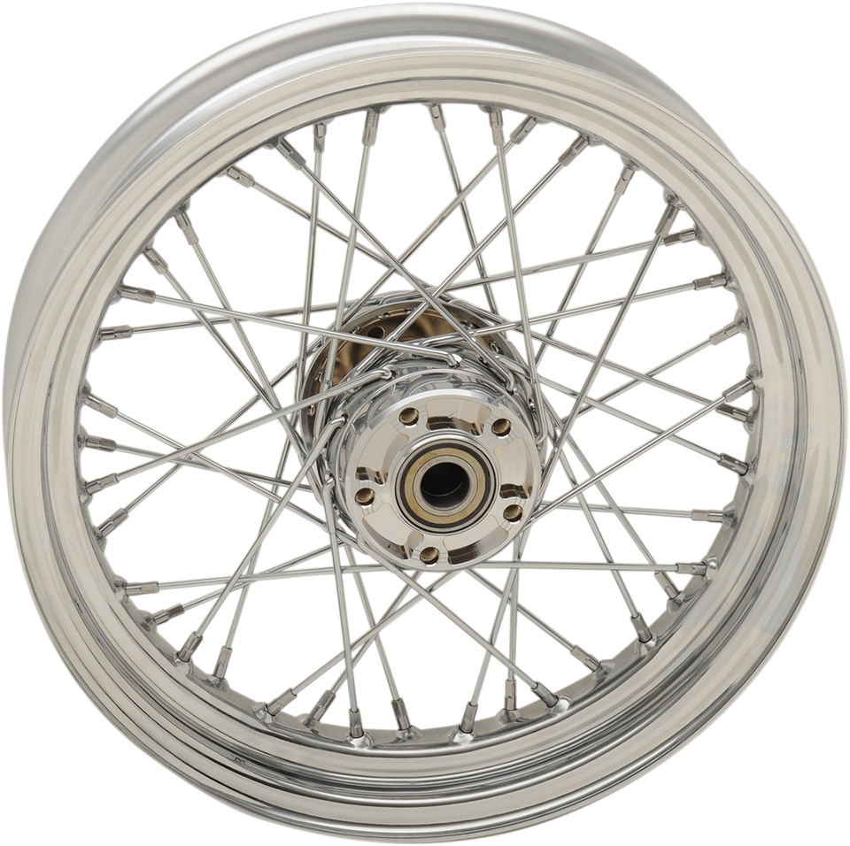 Wheel - Laced - 40 Spoke - Rear - Chrome - 16x3 - 14+ XL - Lutzka's Garage