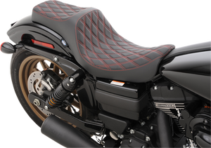 Predator III Seat - Double Diamond - Red Stitching - FXD/FLD 06-17