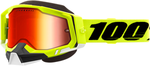 Racecraft 2 Snow Goggles - Fluo Yellow - Red Mirror - Lutzka's Garage