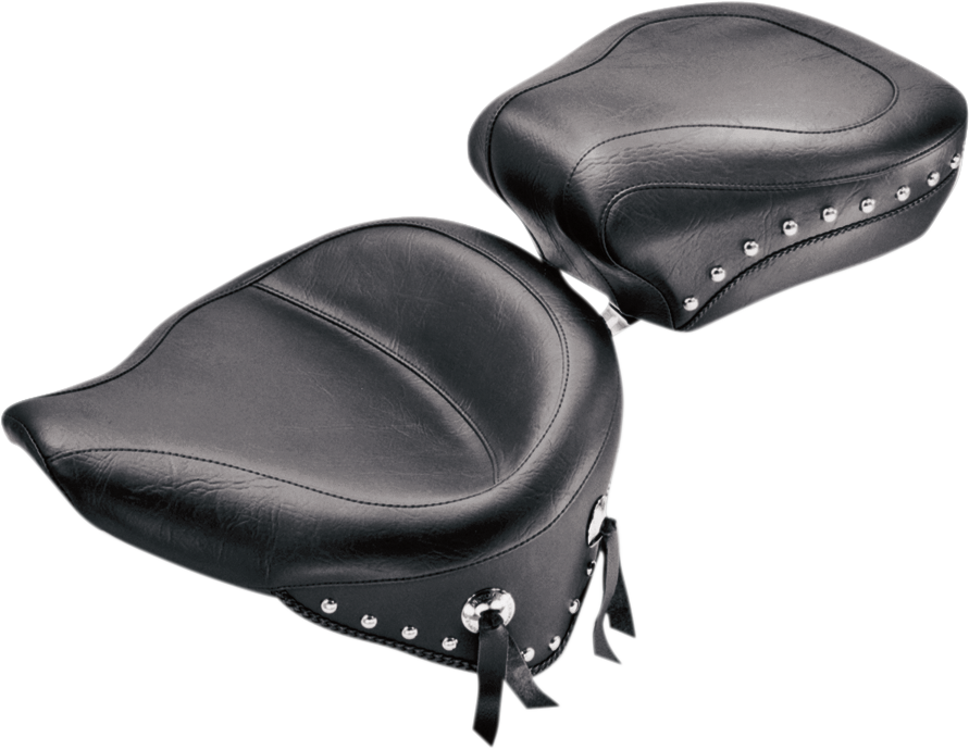 Wide Rear Seat - Studded - Softail 84-99