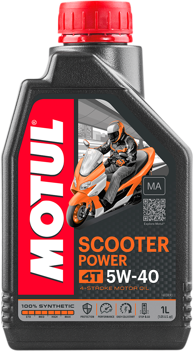 Scooter Power 4T Oil - 5W-40 - 1 L - Lutzka's Garage