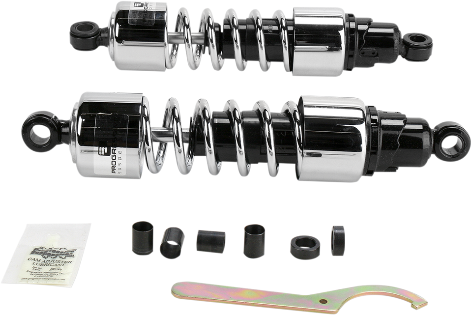 412 Series Shocks - Chrome - 12" - Heavy Duty - Lutzka's Garage