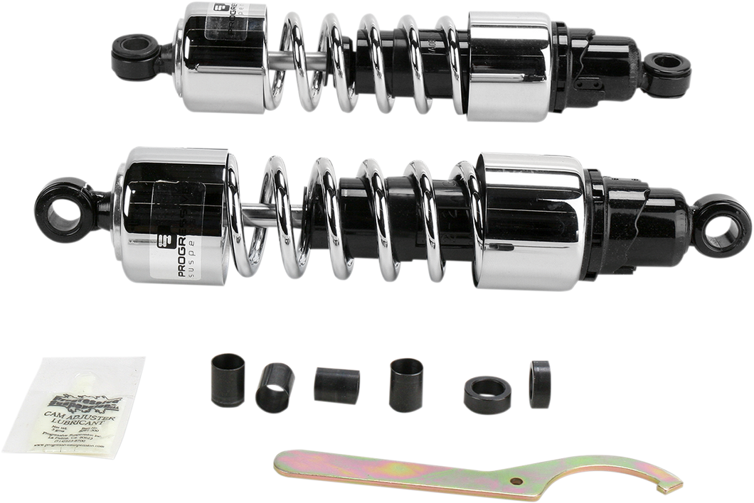 412 Series Shocks - Chrome - 12