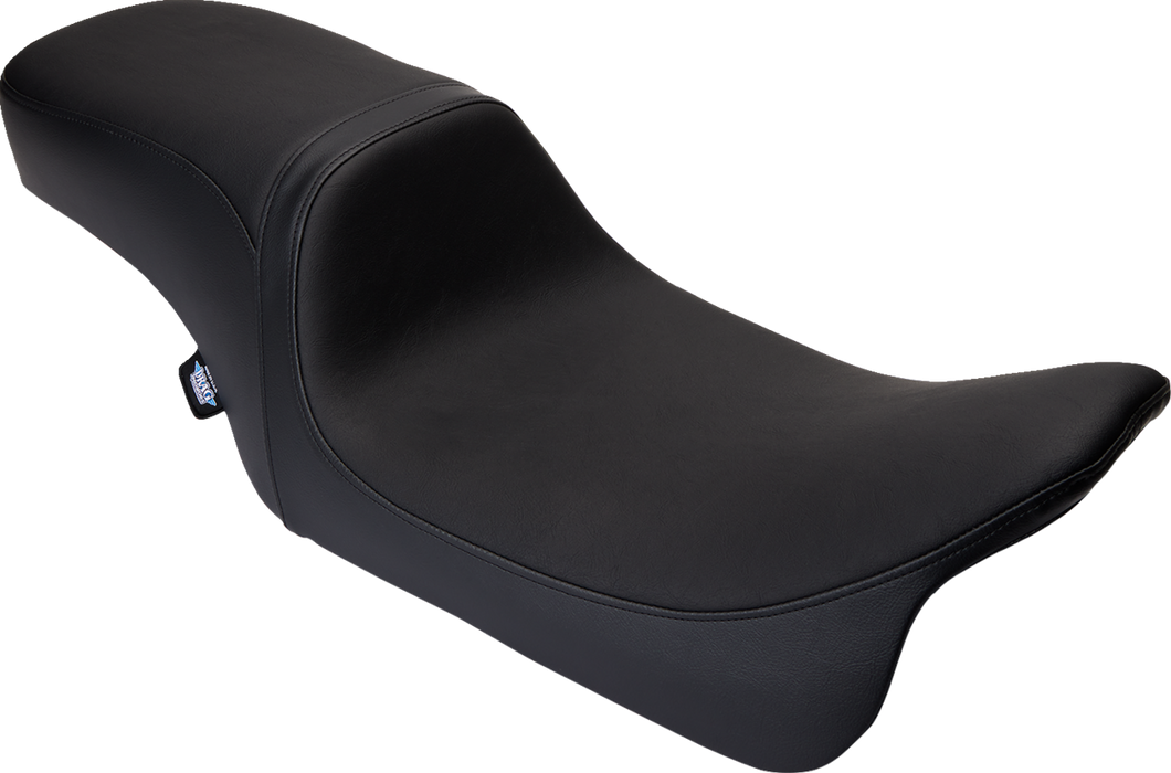 Predator 2Up Seat - Vinyl - Black - Smooth - w/o Backrest - FLH 08-23 - Lutzka's Garage