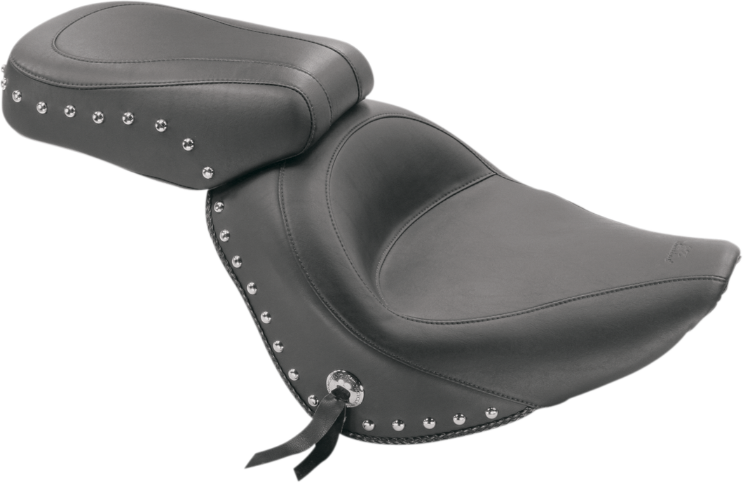 Wide Pillion Seat - Studded - Softail 06-10