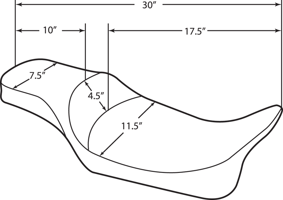 Extended Reach Predator Seat - Mild Stitched - FL 97-07