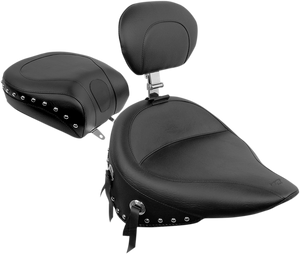 Wide Pillion Pad - Studded - Softail 84-99