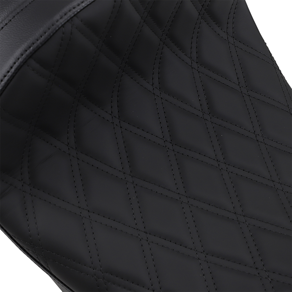 Forward Low Solo Seat - Diamond - Black Stitching - FL 08-22