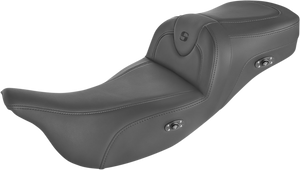 Heated RoadSofa™ Seat - Without Backrest - Black w/Black Stitching - Trikes