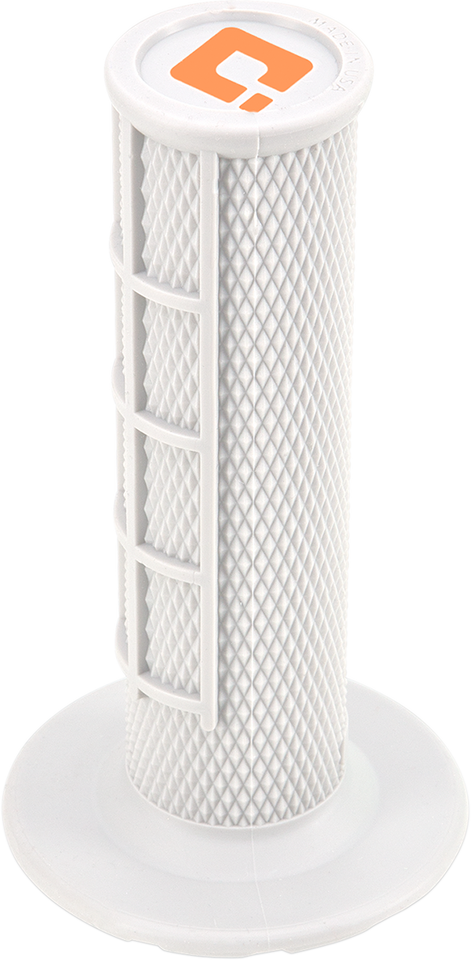 Grips - MX - Half Waffle - White - Lutzka's Garage