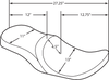 Low Touring Seat - Mild Stitched - Razorback Tanks - FL 10-22