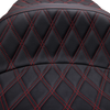 Freedom Seat - Vinyl - Double Diamond Red Stitch - FLH 97-07