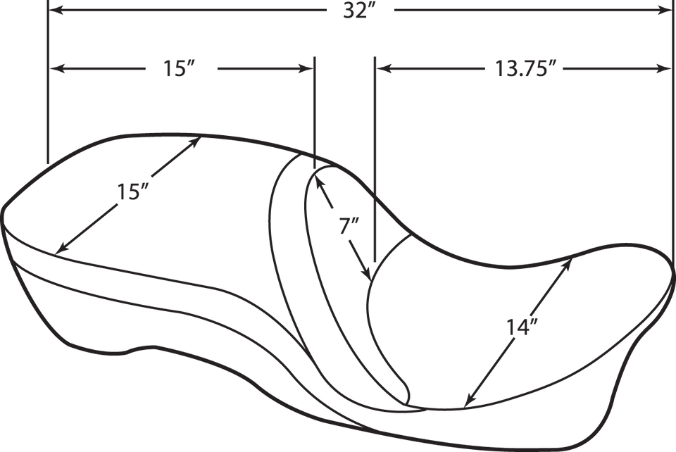 Touring Seat - Double Diamond - FL 97-07