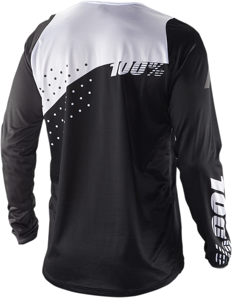 R-Core Long-Sleeve Jersey - Black/White - Small - Lutzka's Garage