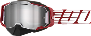 Armega Snow Goggles - Oversized Red - Silver Mirror - Lutzka's Garage