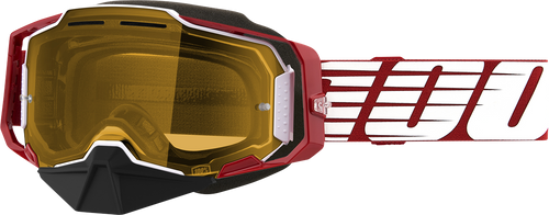 Armega Snow Goggles - Oversized Red - Yellow - Lutzka's Garage